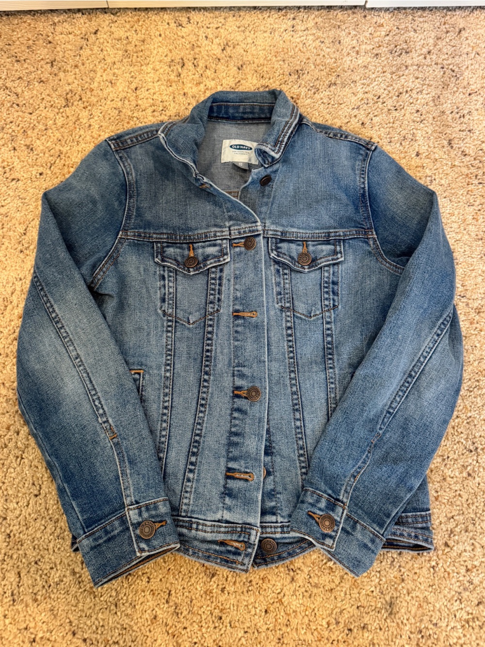 Old Navy Dark Blue Denim Trucker Jacket